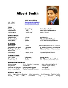 Resume | Albert Smith